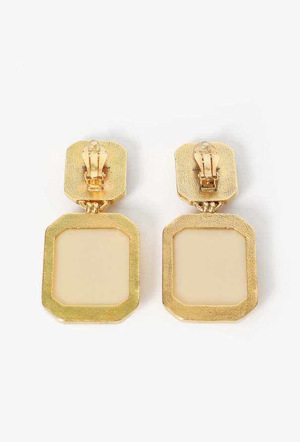 Saint Laurent S/S 2022 Gem Clip-On Earrings - 4
