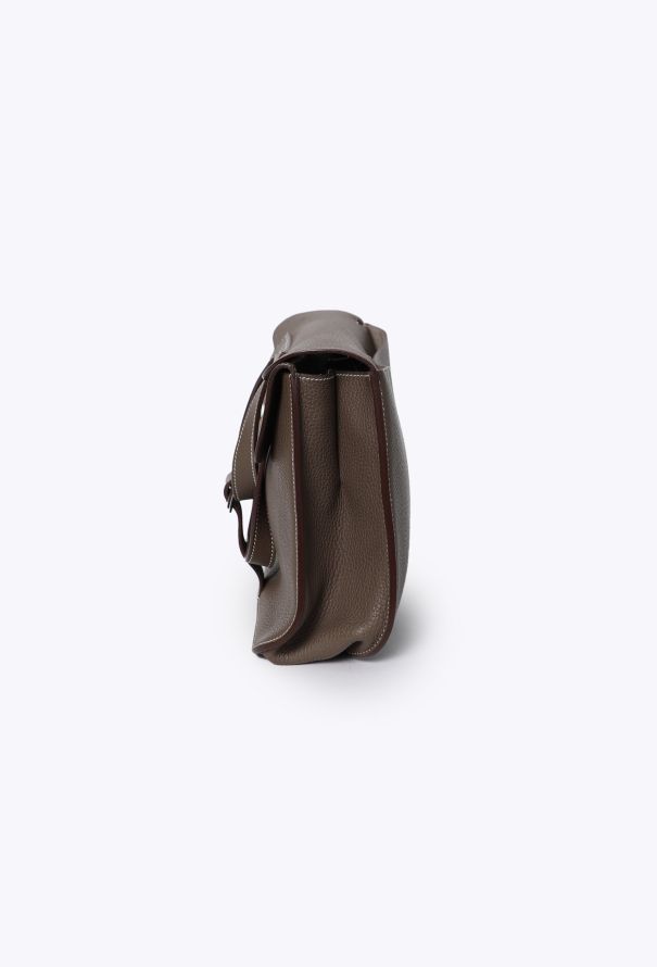 Hermès Étoupe Taurillon Clémence Halzan 31 - 7 Hermès Étoupe Taurillon Clémence Halzan 31 - 7