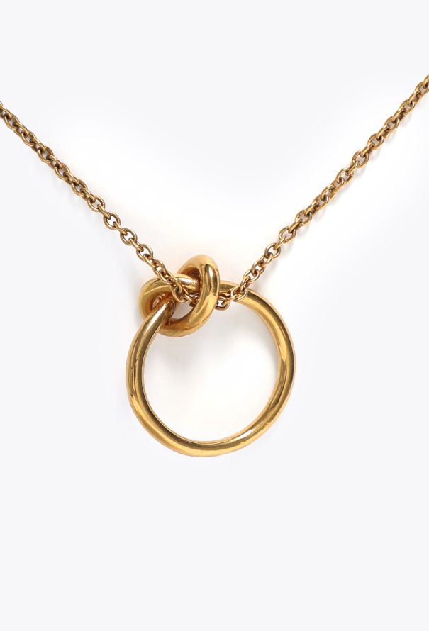 Chainlink Knot Pendant Necklace