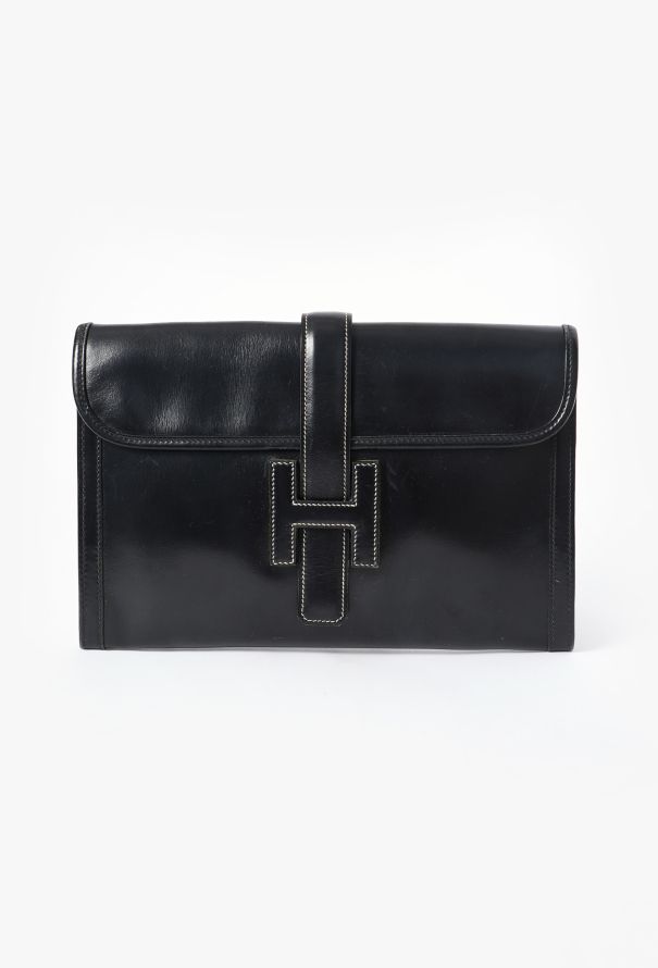 Hermès Vintage Box Jige Clutch - 1