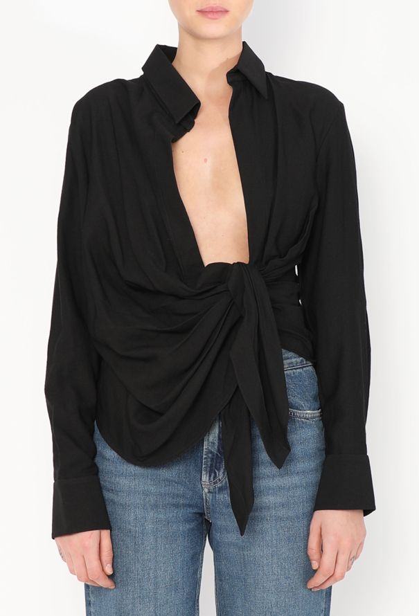 Jacquemus 2022 Draped Wrap Top - 1