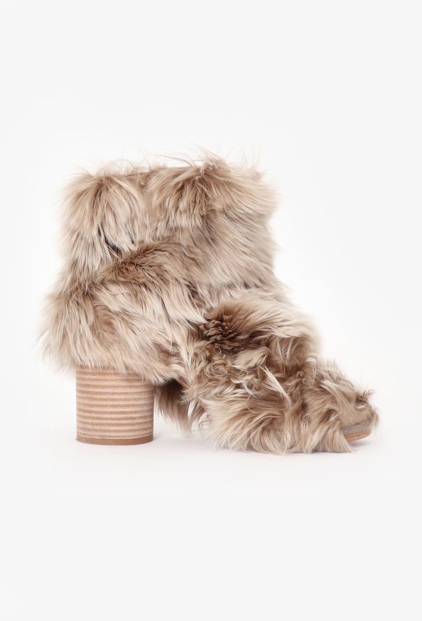 Maison Margiela 2022 Alpaca Fur Ankle Boots - 1