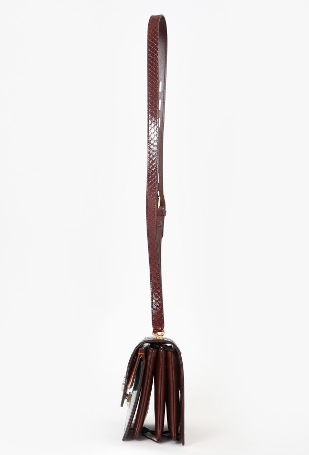 Gucci Resort 2019 Accordion Python Crossbody Bag - 6