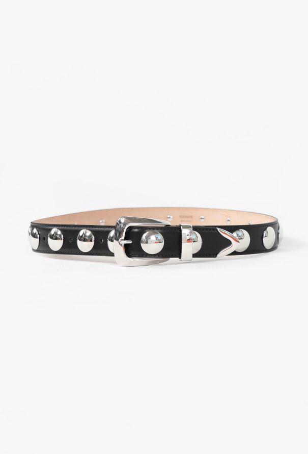 Khaite Benny Studded Leather Belt, Pre-Fall 2022 - 1