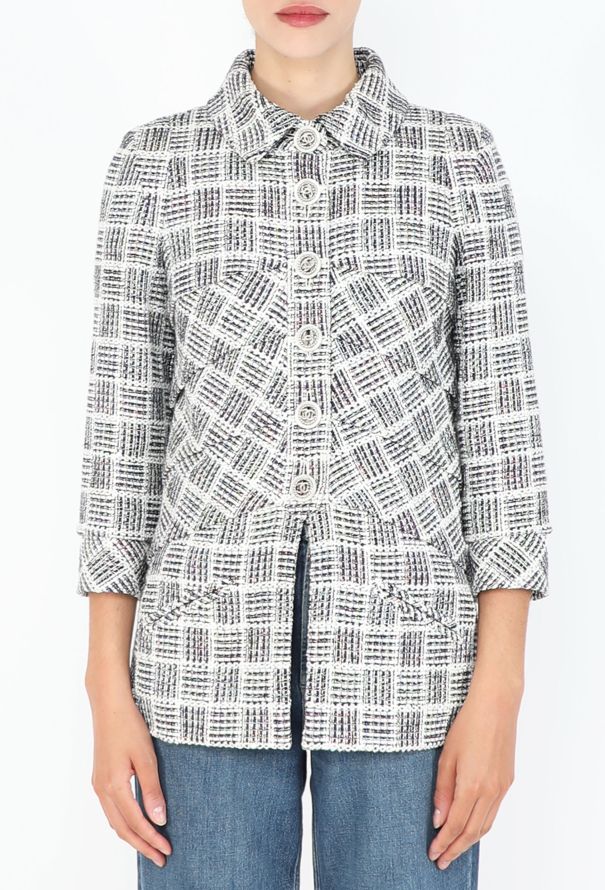 Chanel Iridescent Pleated Tweed Jacket, S/S 2018 - 3