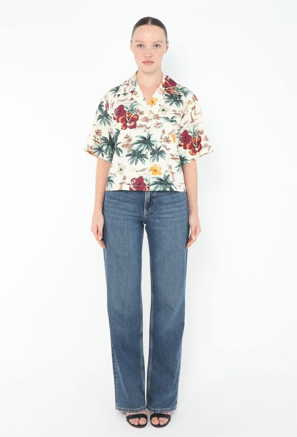 Miu Miu 2024 Tropical Silk Shirt - 2