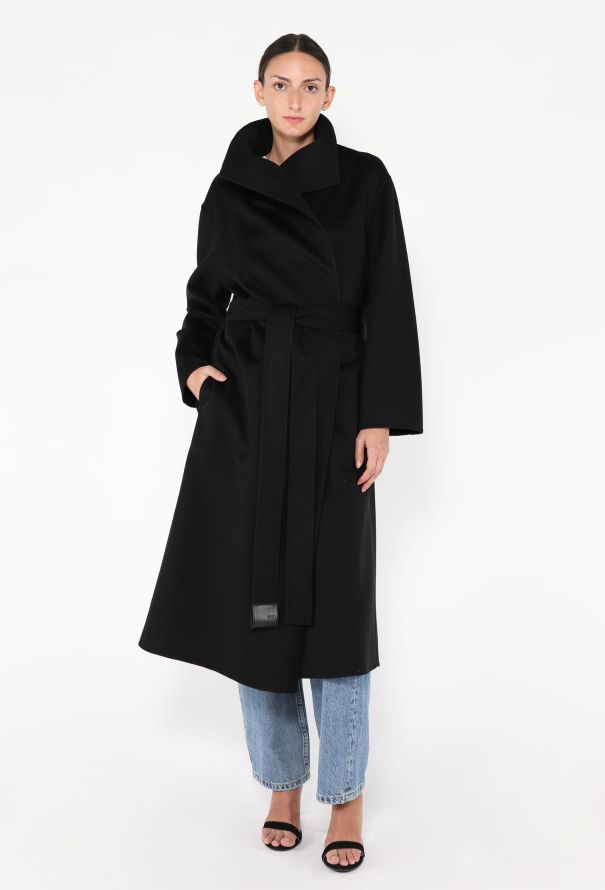 Loewe 2023 Belted Shawl Wrap Coat - 2 Loewe 2023 Belted Shawl Wrap Coat - 2
