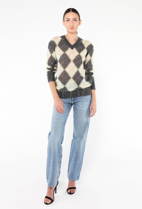 Marni 2025 Argyle Mohair Sweater - 2