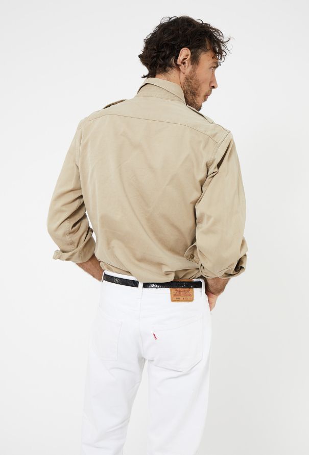 Men's Vintage 1960s Épaulette Military Overshirt - 4 Men's Vintage 1960s Épaulette Military Overshirt - 4