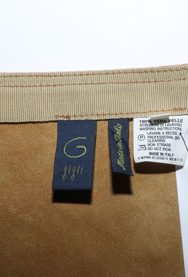 Romeo Gigli '90s Fringed Suede Skirt - 6