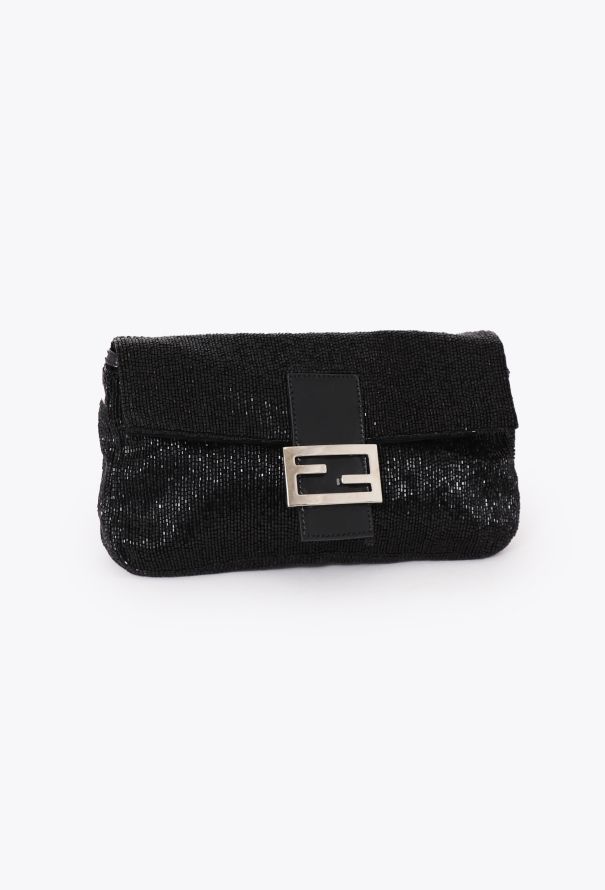 Fendi RARE Vintage Beaded Baguette Bag - 2