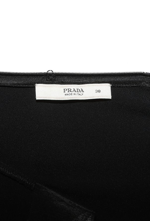 Prada Early 2000s Pleated Crêpe Gown - 6