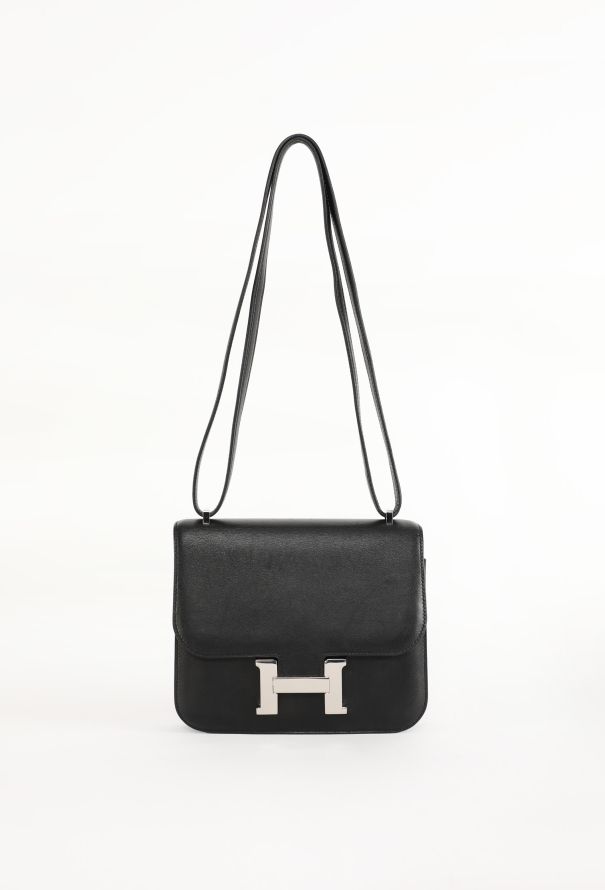 Hermès Black Mini Swift Constance 18 Bag - 1