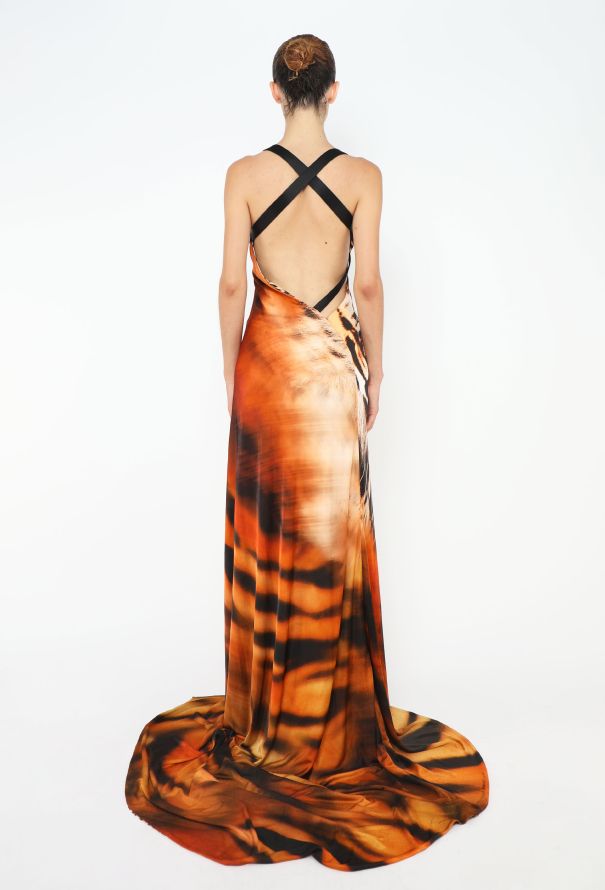 Roberto Cavalli S/S 2022 Re-Edition 2001 Tiger Gown - 6