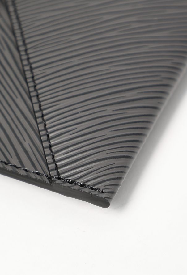 Louis Vuitton Matte Black Epi Envelope Pouch - 9 Louis Vuitton Matte Black Epi Envelope Pouch - 9