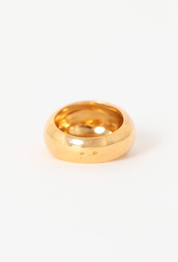 Vintage Fine Jewelry '80s Yellow Gold Dome Ring - 5