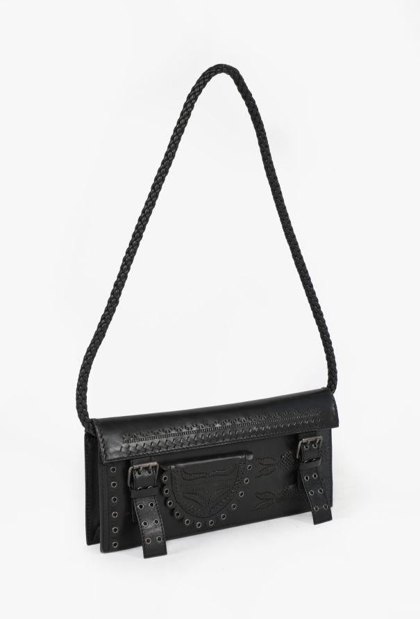 Saint Laurent Tom Ford Braided Leather Shoulder Bag, 2001 - 2