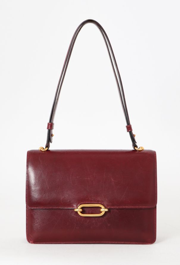 Hermès '80s Rouge H Box Fonsbelle Bag - 1