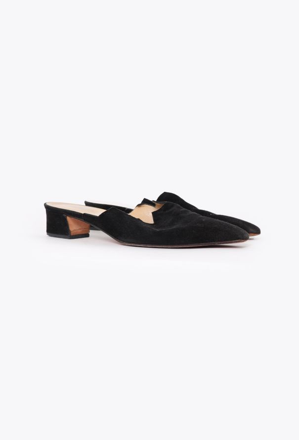 Prada '90s Suede Cut-Out Mules - 2 Prada '90s Suede Cut-Out Mules - 2