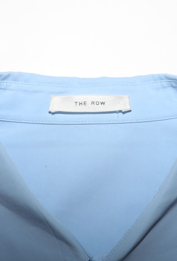 The Row Classic Blue Poplin Shirt - 4