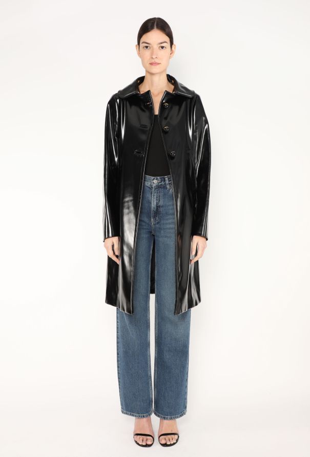 Prada 2010 Patent Mod Coat - 1