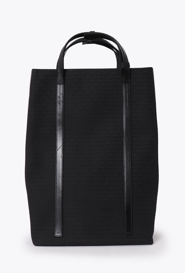Dior Black Monogram Tote Bag - 3