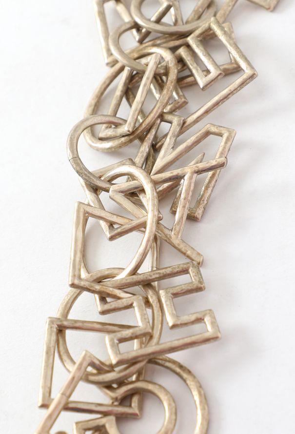 Chanel Hammered Logo Charm Bracelet - 3 Chanel Hammered Logo Charm Bracelet - 3