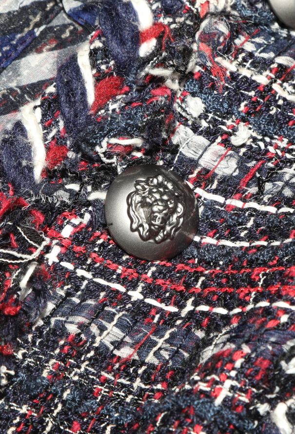 Chanel F/W 2008 Frayed Tweed Belted Jacket - 8 Chanel F/W 2008 Frayed Tweed Belted Jacket - 8