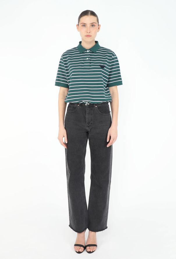 Prada 2025 Drawstring Polo T-Shirt - 2