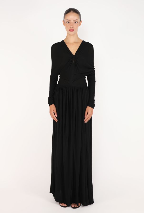 Nina Ricci Vintage Jersey Batwing Gown - 1