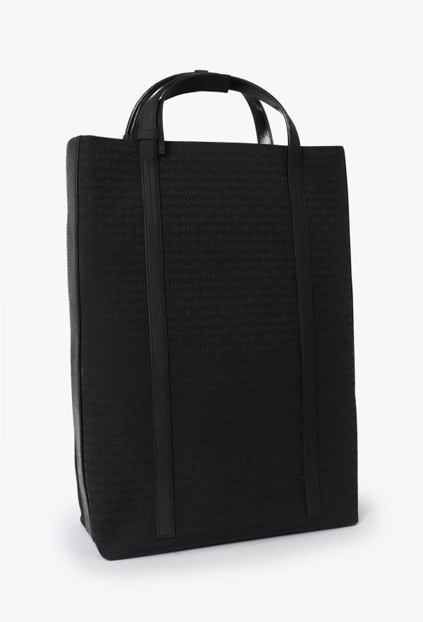 Dior Black Monogram Tote Bag - 2