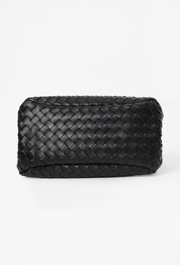 Bottega Veneta Campana Black Intrecciato Small Shoulder Bag - 6