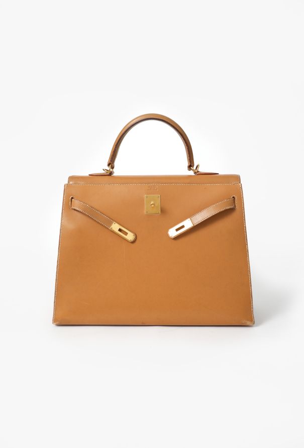 Hermès Vintage Gold Box Kelly Sellier 35 - 5