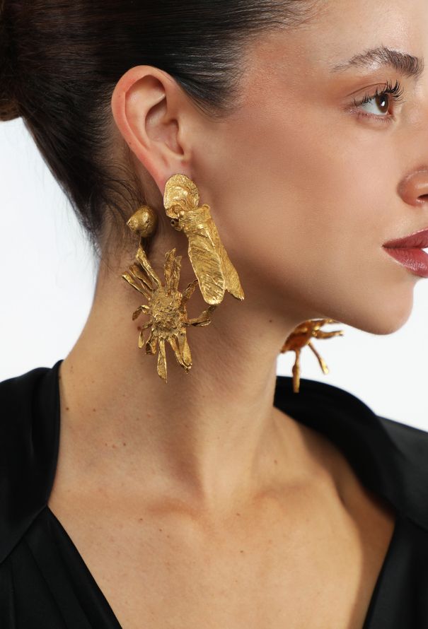 Christian Lacroix '80s Haute Couture Sculpted Clip Earrings - 4