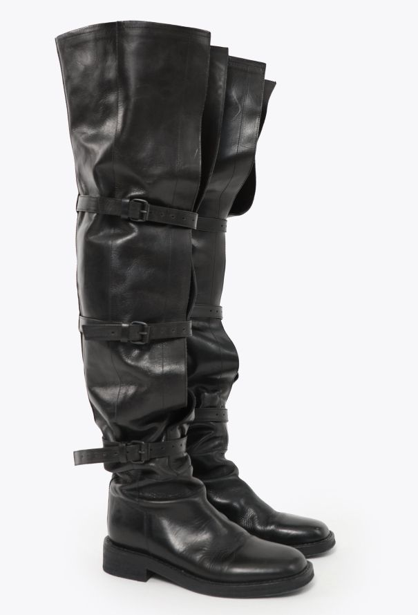 Ann Demeulemeester F/W 2018 Buckled Leather Boots - 3