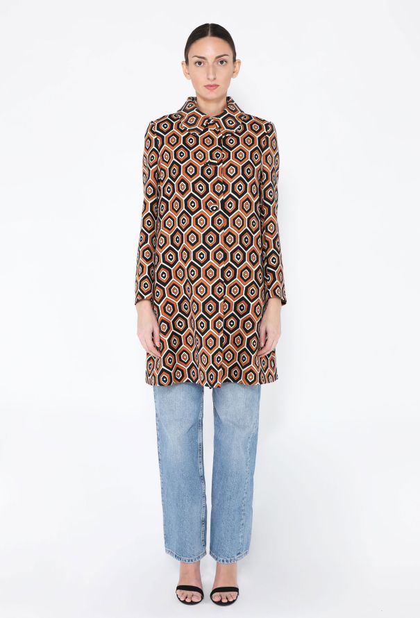 Prada F/W 2012 Graphic Peacoat - 1