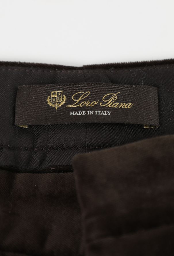 Loro Piana Gaby Velvet Flared Trousers, F/W 2024 - 5