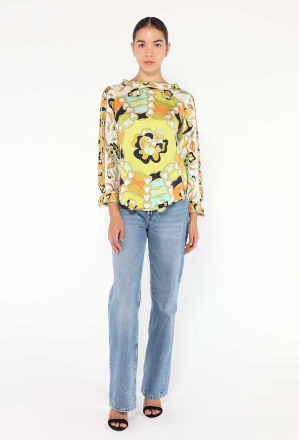 Emilio Pucci '60s Silk Printed Top - 2