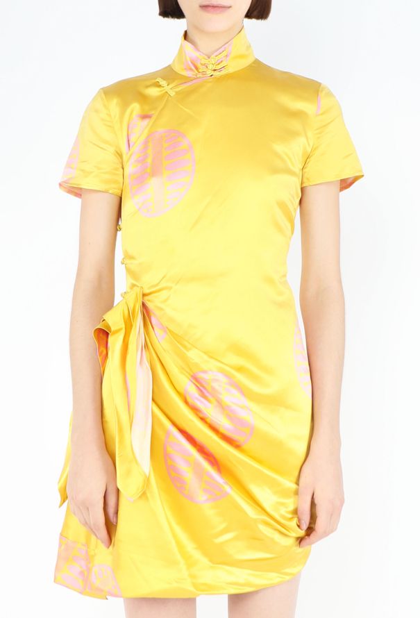 Miu Miu S/S 2003 Draped Qipao Dress - 4