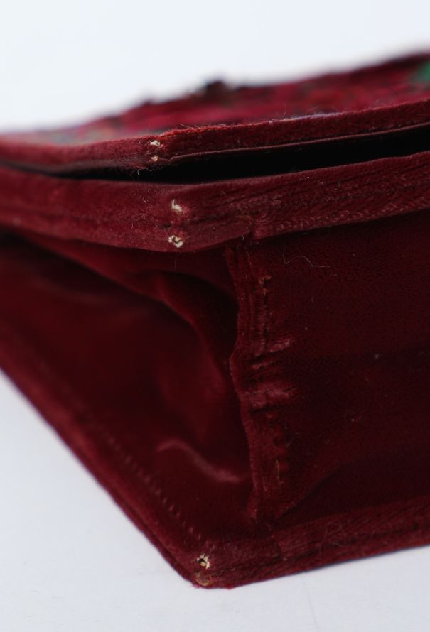 Saint Laurent Rare 1976 ‘Ballets Russes’ Silk Velour Clutch - 8