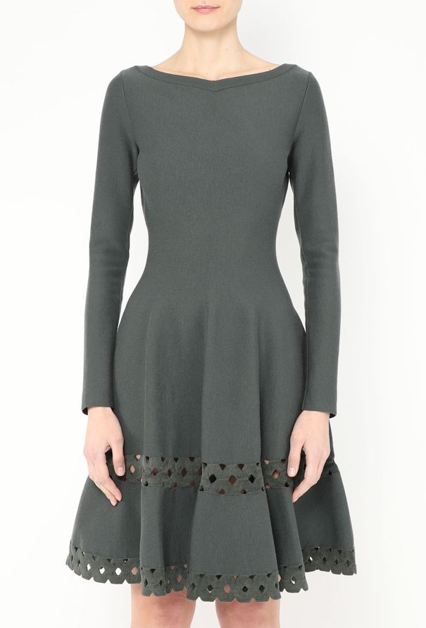 Alaïa Laser-Cut Skater Dress - 2