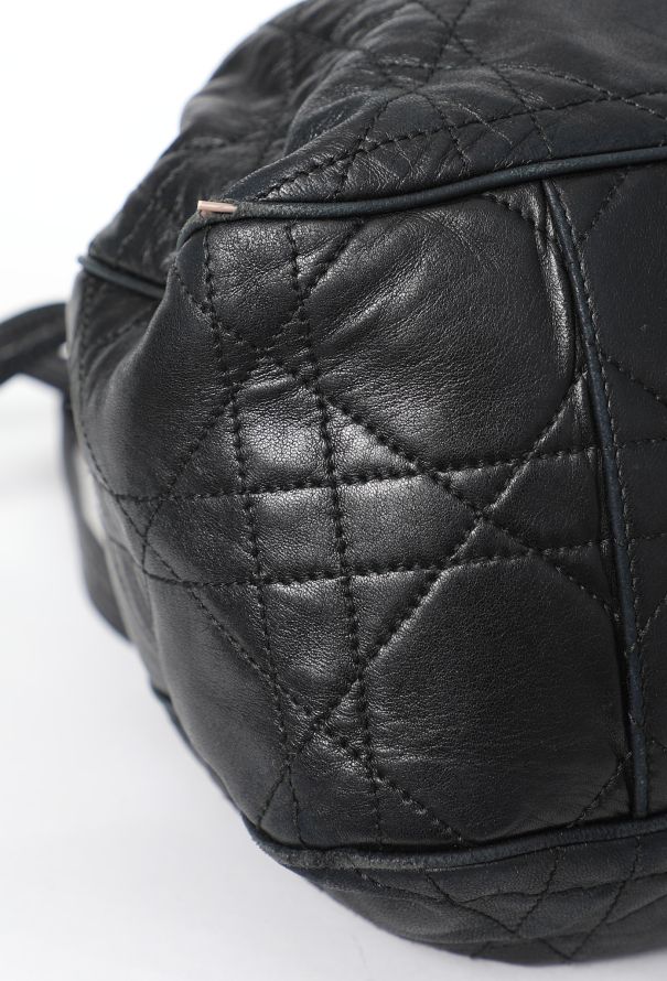 Dior Vintage Cannage Drawstring Bucket Bag - 10