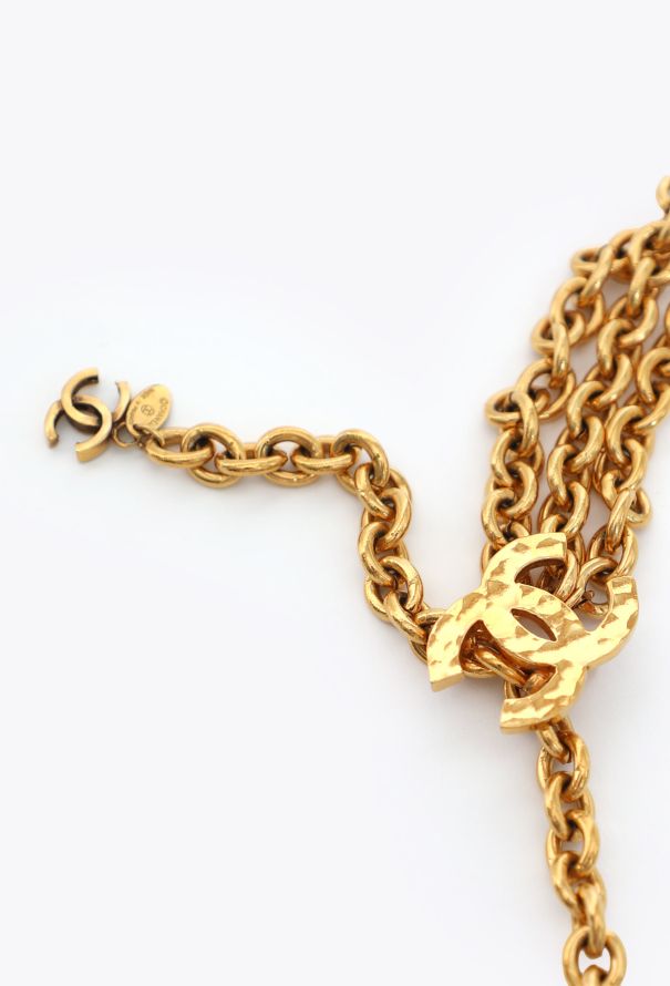 Chanel RARE 1985 Hammered 'CC' Belt - 5