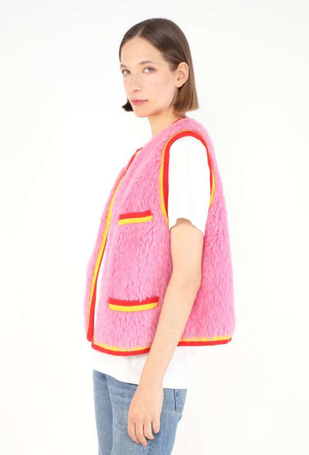 Chanel F/W 1994 Alpaca Fur ‘CC’ Vest - 4