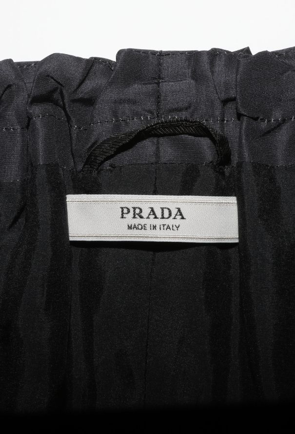 Prada 2009 Snake Print Belted Silk Jacket - 7