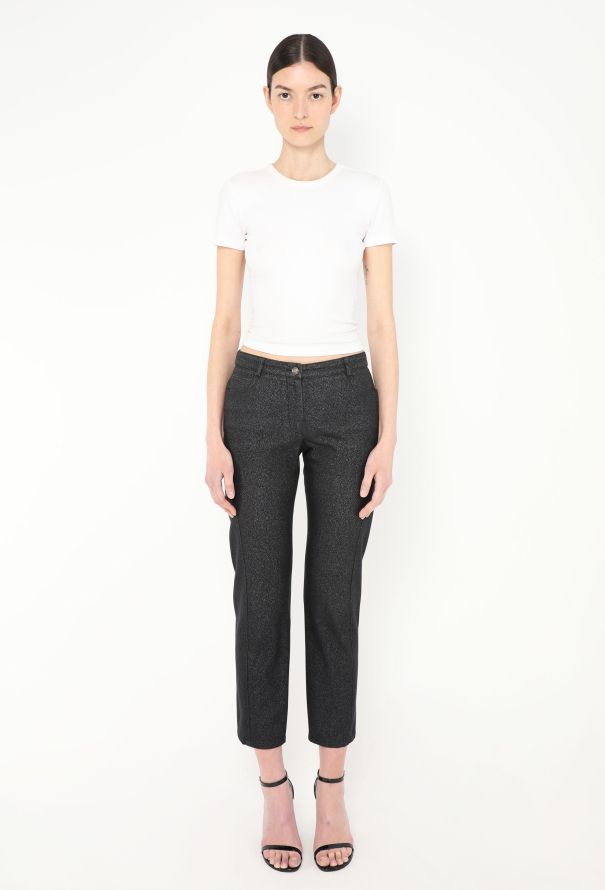 Chanel 2005 Iridescent 'CC' Button Jeans - 3 Chanel 2005 Iridescent 'CC' Button Jeans - 3
