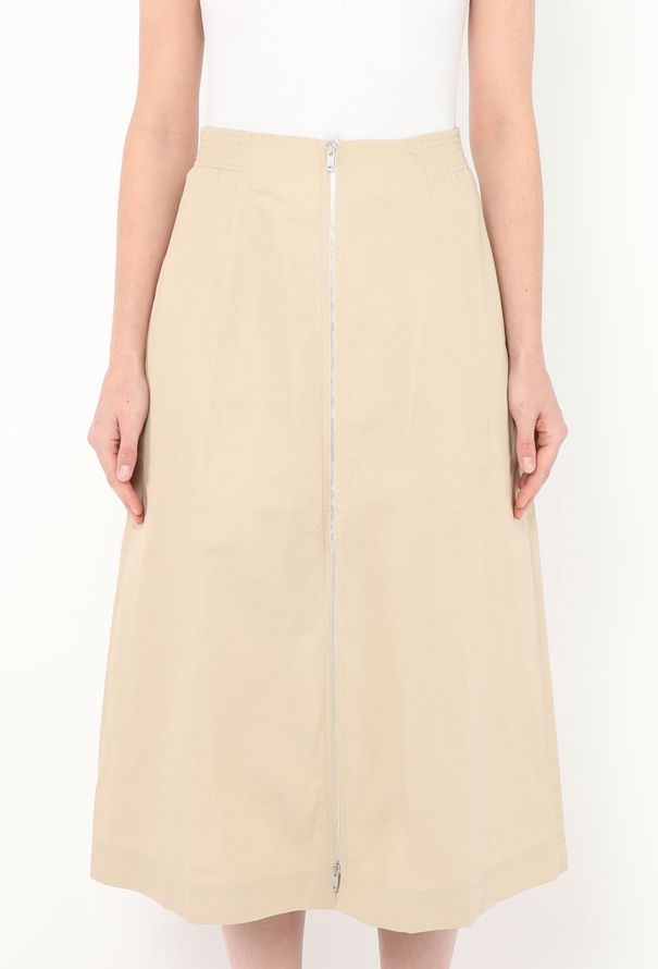Céline Zippered A-Line Skirt - 3 Céline Zippered A-Line Skirt - 3