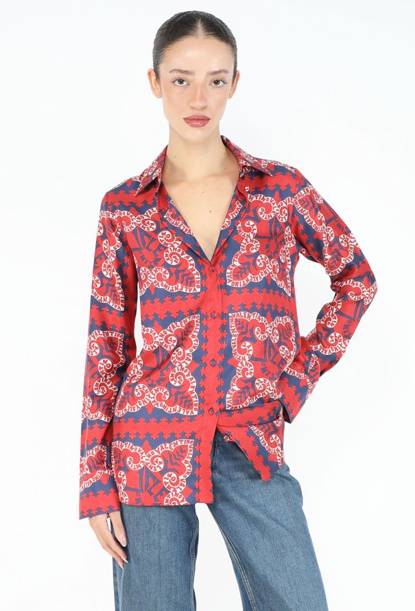 Valentino Resort 2019 Foulard Silk Blouse - 2