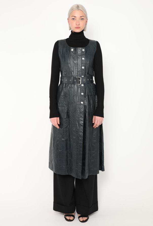 Céline COLLECTOR F/W 2016 Embossed Leather Trench - 4 Céline COLLECTOR F/W 2016 Embossed Leather Trench - 4