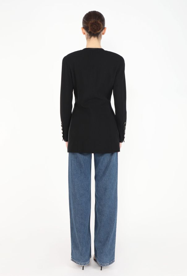 Chanel TIMELESS 1994 Tailored 'CC' Smoking Jacket - 6